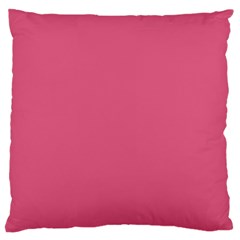 True Blush Pink Color Large Cushion Case (one Side) by SpinnyChairDesigns