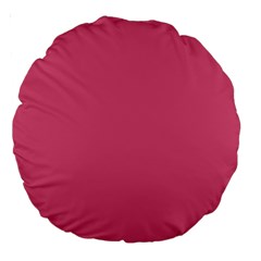 True Blush Pink Color Large 18  Premium Round Cushions by SpinnyChairDesigns