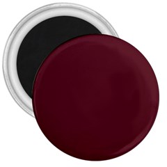 True Burgundy Color 3  Magnets by SpinnyChairDesigns