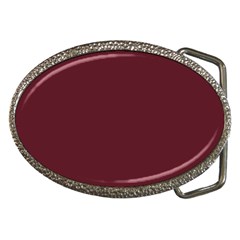 True Burgundy Color Belt Buckles by SpinnyChairDesigns