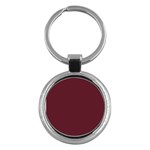 True Burgundy Color Key Chain (Round) Front