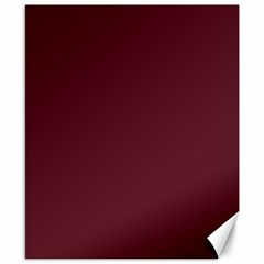 True Burgundy Color Canvas 8  X 10  by SpinnyChairDesigns