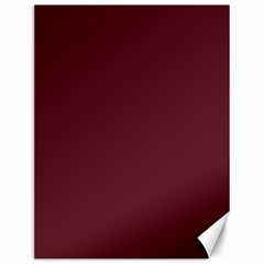 True Burgundy Color Canvas 12  X 16  by SpinnyChairDesigns