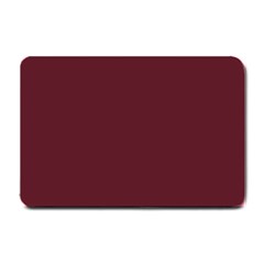 True Burgundy Color Small Doormat  by SpinnyChairDesigns