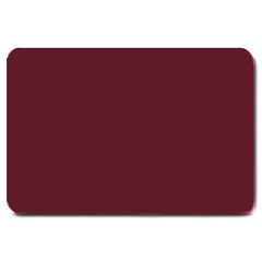 True Burgundy Color Large Doormat  by SpinnyChairDesigns