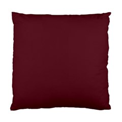 True Burgundy Color Standard Cushion Case (one Side) by SpinnyChairDesigns