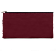 True Burgundy Color Pencil Case by SpinnyChairDesigns