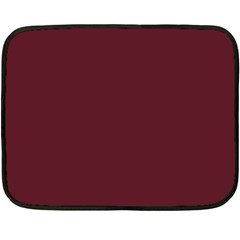 True Burgundy Color Double Sided Fleece Blanket (mini)  by SpinnyChairDesigns