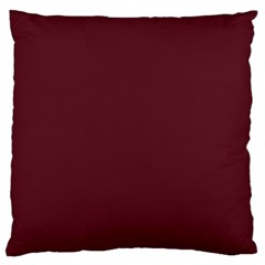 True Burgundy Color Large Cushion Case (two Sides) by SpinnyChairDesigns