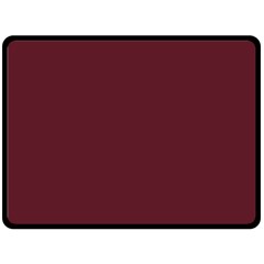 True Burgundy Color Double Sided Fleece Blanket (large)  by SpinnyChairDesigns