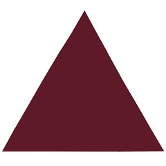 True Burgundy Color Wooden Puzzle Triangle