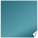 True Cadet Blue Teal Color Canvas 12  x 12  11.4 x11.56  Canvas - 1