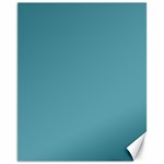 True Cadet Blue Teal Color Canvas 11  x 14  10.95 x13.48  Canvas - 1