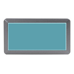 True Cadet Blue Teal Color Memory Card Reader (mini) by SpinnyChairDesigns