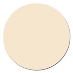 True Champagne Color Magnet 5  (Round) Front