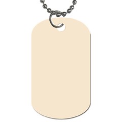 True Champagne Color Dog Tag (one Side) by SpinnyChairDesigns