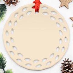 True Champagne Color Ornament (Round Filigree)