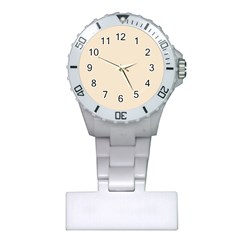 True Champagne Color Plastic Nurses Watch by SpinnyChairDesigns