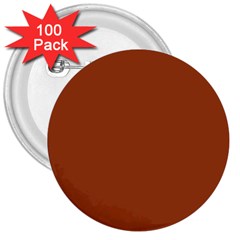 True Cinnamon Color 3  Buttons (100 Pack)  by SpinnyChairDesigns