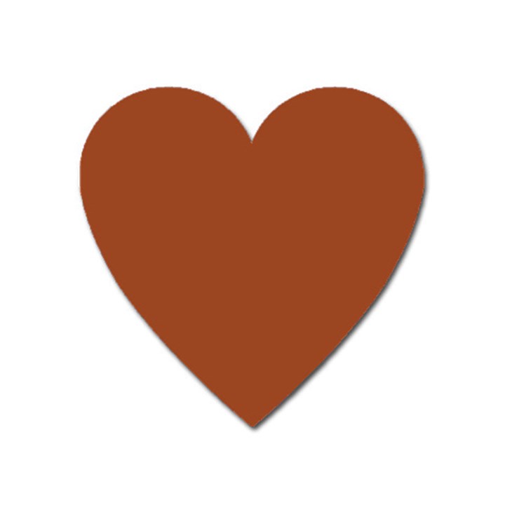 True Cinnamon Color Heart Magnet