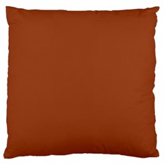 True Cinnamon Color Standard Flano Cushion Case (one Side) by SpinnyChairDesigns