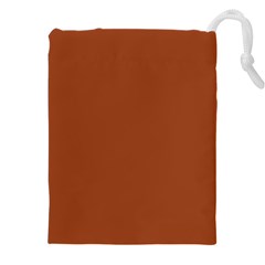 True Cinnamon Color Drawstring Pouch (4xl) by SpinnyChairDesigns