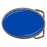 True Cobalt Blue Color Belt Buckles Front