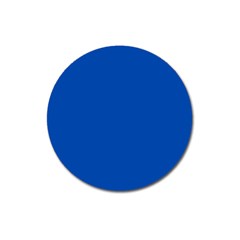 True Cobalt Blue Color Magnet 3  (round) by SpinnyChairDesigns