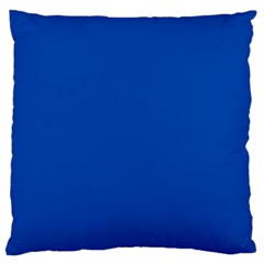 True Cobalt Blue Color Standard Flano Cushion Case (one Side) by SpinnyChairDesigns