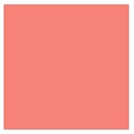 True Coral Pink Color Large Satin Scarf (Square) Front