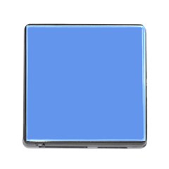 True Cornflower Blue Color Memory Card Reader (square 5 Slot) by SpinnyChairDesigns