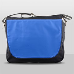 True Cornflower Blue Color Messenger Bag by SpinnyChairDesigns