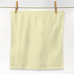 True Cream Color Face Towel by SpinnyChairDesigns