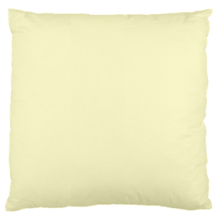 True Cream Color Standard Flano Cushion Case (One Side)