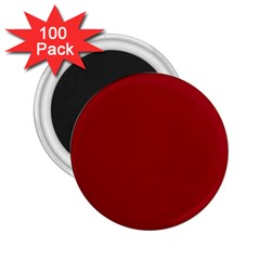 True Dark Red Color 2 25  Magnets (100 Pack)  by SpinnyChairDesigns