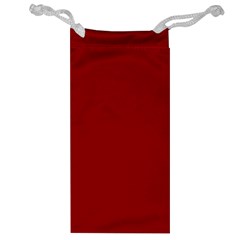 True Dark Red Color Jewelry Bag by SpinnyChairDesigns