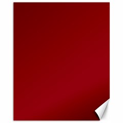 True Dark Red Color Canvas 11  X 14  by SpinnyChairDesigns