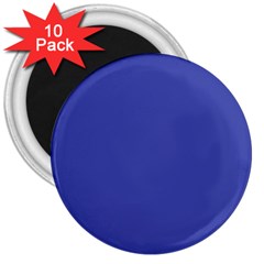 Dark Slate Blue Color 3  Magnets (10 Pack)  by SpinnyChairDesigns