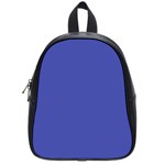 Dark Slate Blue Color School Bag (Small) Front