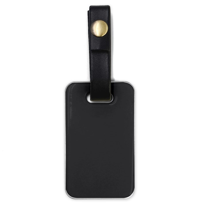 Dark Slate Grey Color Luggage Tag (one side)