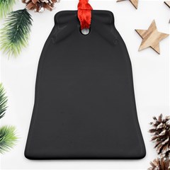 Dark Slate Grey Color Ornament (bell) by SpinnyChairDesigns