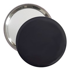 Dark Slate Grey Color 3  Handbag Mirrors by SpinnyChairDesigns