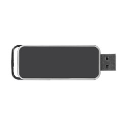 Dark Slate Grey Color Portable Usb Flash (one Side) by SpinnyChairDesigns