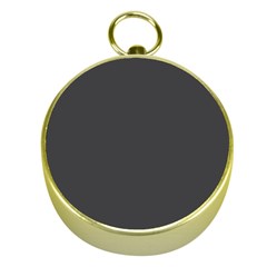 Dark Slate Grey Color Gold Compasses by SpinnyChairDesigns