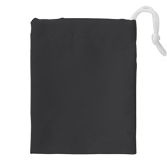 Dark Slate Grey Color Drawstring Pouch (4xl) by SpinnyChairDesigns