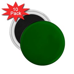 True Emerald Green Color 2 25  Magnets (10 Pack)  by SpinnyChairDesigns