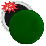 True Emerald Green Color 3  Magnets (100 pack) Front