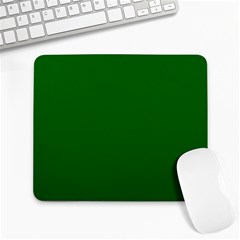 True Emerald Green Color Large Mousepads by SpinnyChairDesigns