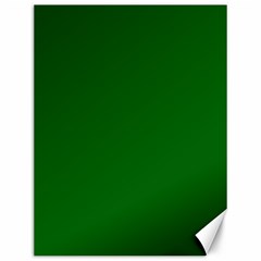 True Emerald Green Color Canvas 12  X 16  by SpinnyChairDesigns