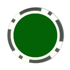 True Emerald Green Color Poker Chip Card Guard by SpinnyChairDesigns